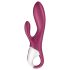 Satisfyer Heated Affair - загряващ вибратор с клиторен стимулатор (червен)