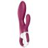 Satisfyer Heated Affair - загряващ вибратор с клиторен стимулатор (червен)
