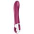 Satisfyer Big Heat - акумулаторен вибратор G-точка с подгряване (червен)