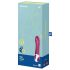 Satisfyer Big Heat - акумулаторен вибратор G-точка с подгряване (червен)