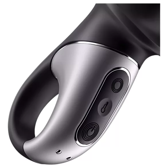 Satisfyer Hot Passion - управлявано чрез приложение затоплящо анално вибраторче (черно)