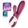 Satisfyer Hot Bunny - интелигентен клиторeн вибратор с подгряване (червен)