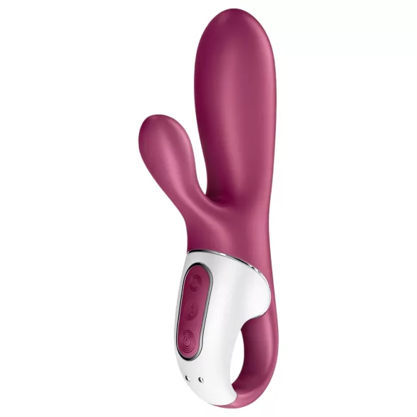 Satisfyer Hot Bunny - вибратор с клиторен накрайник и функция за затопляне, управляван чрез приложение (червен)