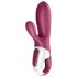 Satisfyer Hot Bunny - интелигентен клиторeн вибратор с подгряване (червен)