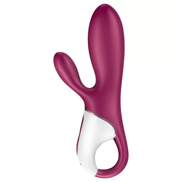 Satisfyer Hot Bunny - вибратор с клиторен накрайник и функция за затопляне, управляван чрез приложение (червен)