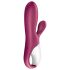 Satisfyer Hot Bunny - интелигентен клиторeн вибратор с подгряване (червен)