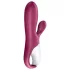 Satisfyer Hot Bunny - вибратор с клиторен накрайник и функция за затопляне, управляван чрез приложение (червен)