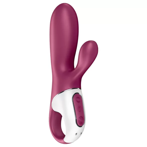 Satisfyer Hot Bunny - вибратор с клиторен накрайник и функция за затопляне, управляван чрез приложение (червен)