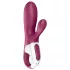 Satisfyer Hot Bunny - вибратор с клиторен накрайник и функция за затопляне, управляван чрез приложение (червен)