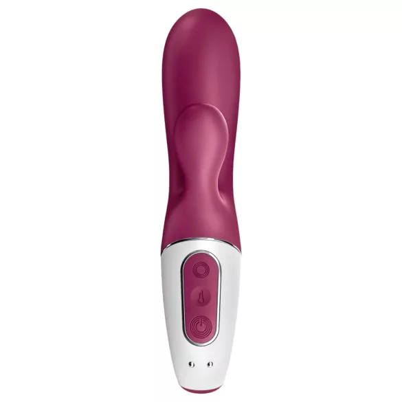 Satisfyer Hot Bunny - вибратор с клиторен накрайник и функция за затопляне, управляван чрез приложение (червен)
