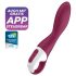 Satisfyer Heated Thrill - умен вибратор с подгряване (червен)