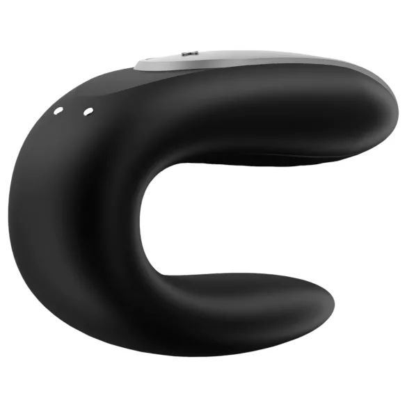 Satisfyer Double Fun - вибратор за двойки с управление чрез приложение (черен)