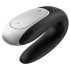 Satisfyer Double Fun - умен, водоустойчив вибратор за двойки (черен)