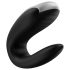 Satisfyer Double Fun - умен, водоустойчив вибратор за двойки (черен)