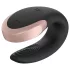 Satisfyer Double Love - вибратор за двойки с приложение и дистанционно управление (черен)