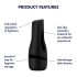 Satisfyer Men Classic - черна ръчна смукателна играчка