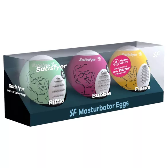 Satisfyer Egg RBF - комплект мастурбатори яйце - 3 броя