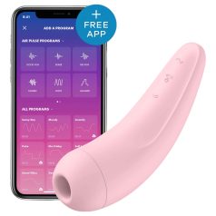   Satisfyer Curvy 2+ - вибратор с въздушни вълни за клитор - розов