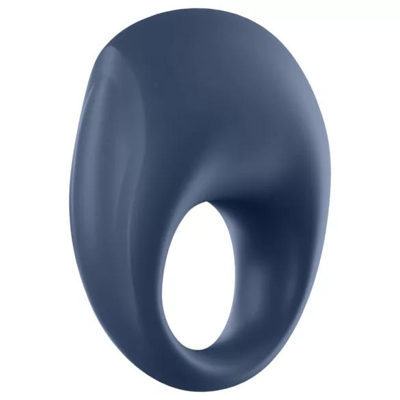 Satisfyer Strong One - Вибриращ пръстен за пенис с управление чрез приложение, за мъже (син)