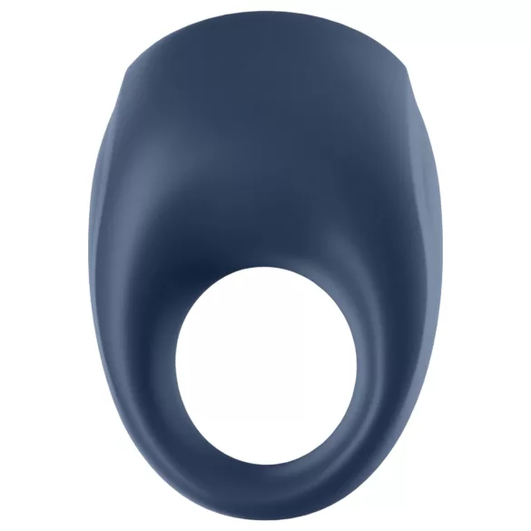 Satisfyer Strong One - Вибриращ пръстен за пенис с управление чрез приложение, за мъже (син)