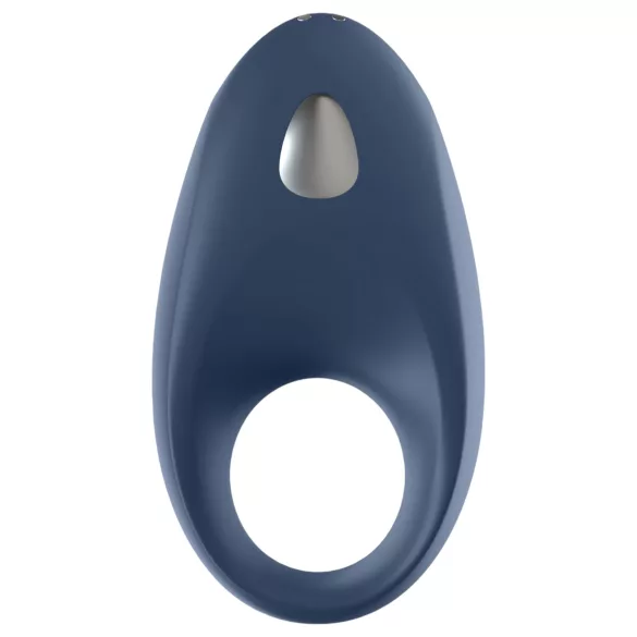Satisfyer Mighty One - вибриращ пръстен за пенис - смарт, син
