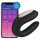 Satisfyer Double Joy - умен водоустойчив двоен вибратор за двойки (черен)