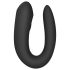 Satisfyer Double Joy - умен водоустойчив двоен вибратор за двойки (черен)