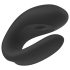 Satisfyer Double Joy - умен водоустойчив двоен вибратор за двойки (черен)