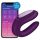Satisfyer Double Joy - умен водоустойчив вибратор за двойки (лилав)