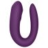 Satisfyer Double Joy - умен водоустойчив вибратор за двойки (лилав)