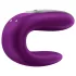 Satisfyer Double Fun - вибратор за двойки с управление чрез приложение (лилав)