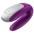 Satisfyer Double Fun - вибратор за двойки с управление чрез приложение (лилав)