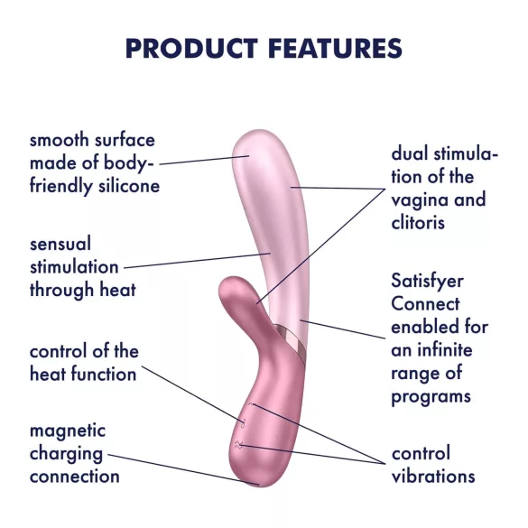 Satisfyer Hot Lover - вибратор с управление чрез приложение (розов)