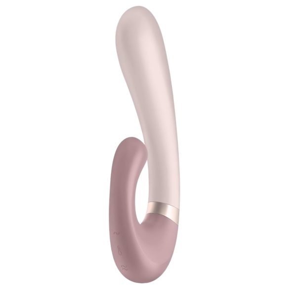 Satisfyer Heat Wave - интелигентен, затоплящ, мултифункционален вибратор (бежов)