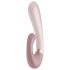 Satisfyer Heat Wave - интелигентен, затоплящ, мултифункционален вибратор (бежов)