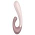 Satisfyer Heat Wave - интелигентен, затоплящ, мултифункционален вибратор (бежов)