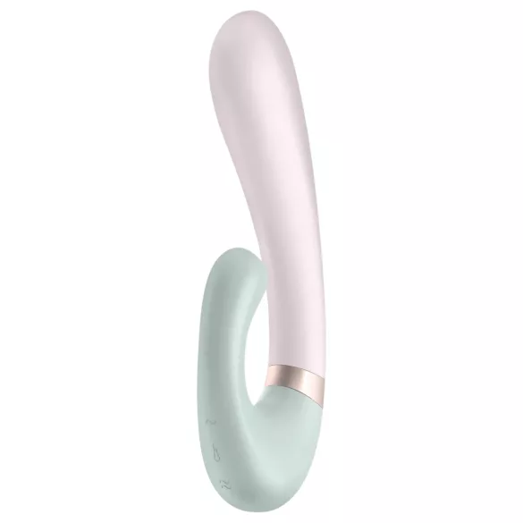 Satisfyer Heat Wave - вибратор с подгряване, управляван чрез приложение (мента)