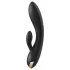 Satisfyer Double Flex - вибратор с клиторен накрайник с управление чрез приложение (черен)
