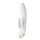 Satisfyer Double Flex - умен вибратор с клиторен стимулатор (бял)