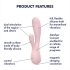Satisfyer Mono Flex - интелигентен водоустойчив вибратор (розов)