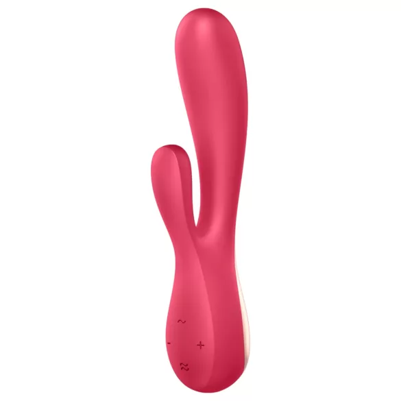 Satisfyer Mono Flex - вибратор за двойна стимулация - водоустойчив - червен