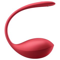   Satisfyer Shiny Petal - вибриращо яйце с дистанционно управление - червен