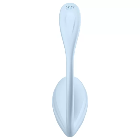 Satisfyer Smooth Petal - носимо вибриращо яйце с управление чрез приложение (синьо)
