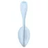 Satisfyer Smooth Petal - носимо вибриращо яйце с управление чрез приложение (синьо)
