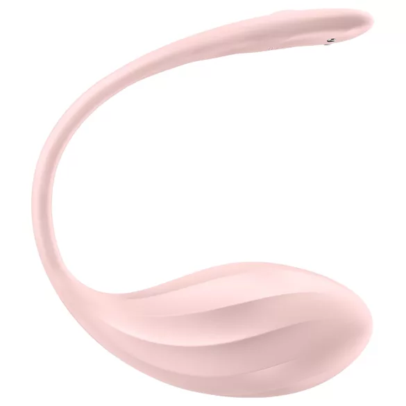 Satisfyer Ribbed Petal - носимо вибриращо яйце с радио управление (розово)