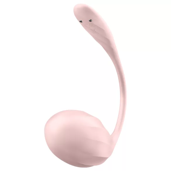 Satisfyer Ribbed Petal - носимо вибриращо яйце с радио управление (розово)