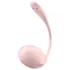 Satisfyer Ribbed Petal - носимо вибриращо яйце с радио управление (розово)