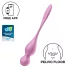 Satisfyer Love Birds 1 - вибриращи гейша топчета с управление чрез приложение (розови)