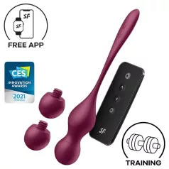   Satisfyer Love Birds Vary - вибриращи гейша топчета с управление чрез приложение (червен)