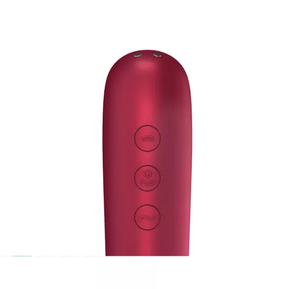 Satisfyer Dual Love - вибратор за вагина и клитор - умен - червен